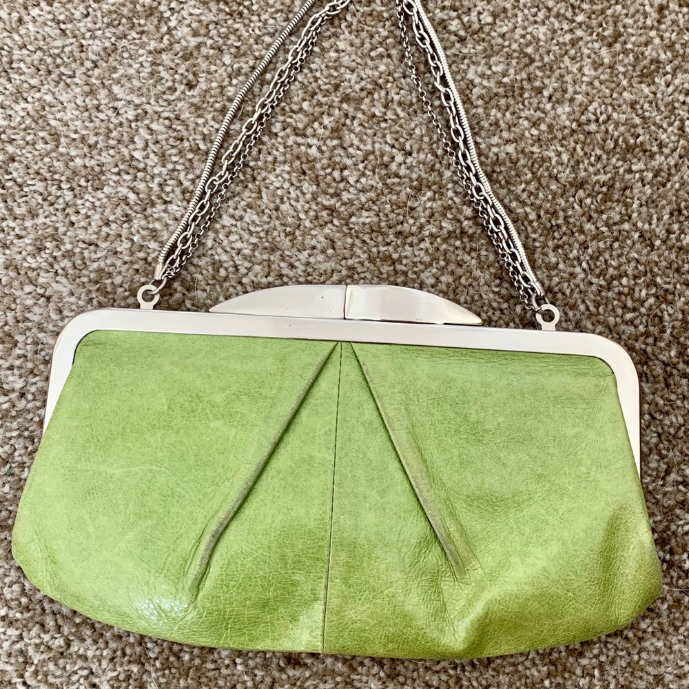 Hobo leather clutch